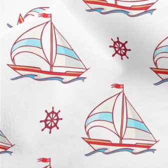 Handsome Sailboat Rudder Micro Fleece