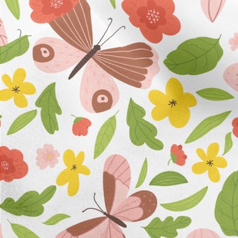 Country Garden Butterfly Micro Fleece