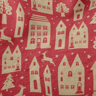 Small And Cozy Christmas House Minky