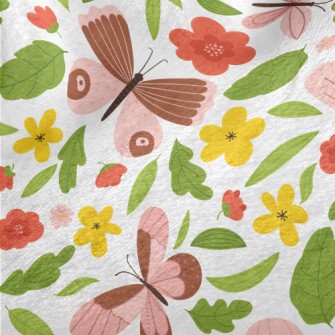 Country Garden Butterfly Minky