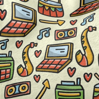 Jazz Drum Saxophone Music Minky