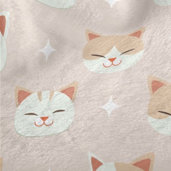 Smiling Cat With Crooked Eyes Minky
