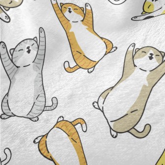 Lazy Tumbling Kitten Minky