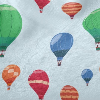 Soaring Hot Air Balloon Minky