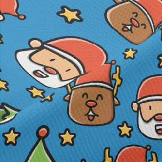 Comic Santa Elk Piqué