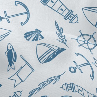 Lighthouse Sailing Ship Marine Lightweight Performance Linen