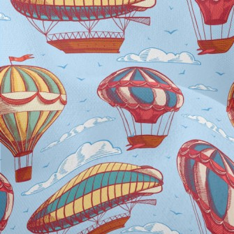 Hot Air Balloon And Flying Boa Lightweight Performance Linen