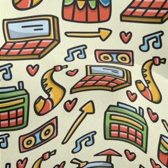 Jazz Drum Saxophone Music Lightweight Performance Linen