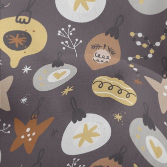Christmas Light Bulb Hanging D Lightweight Performance Linen