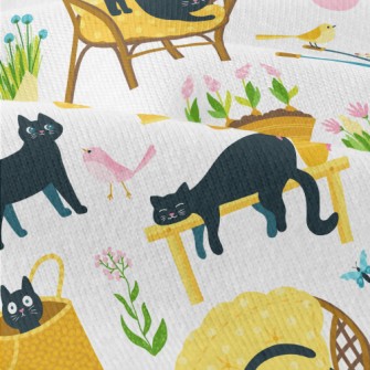 Kittens Playing In The Garden Modern Jersey