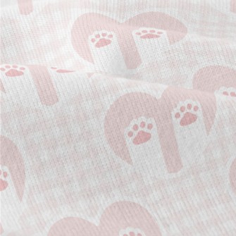 Love Plaid Cat Paw Modern Jersey
