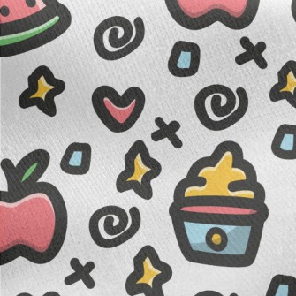 Apple Watermelon Ice Cream Jersey Backed Fleece