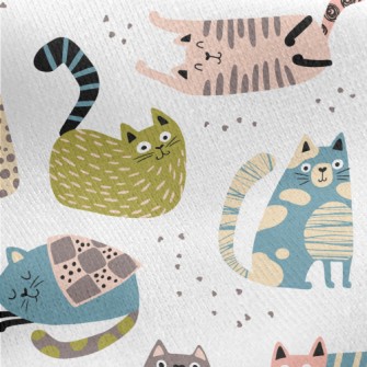 Nordic Childlike Kitten Jersey Backed Fleece