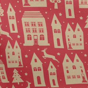 Small And Cozy Christmas House Pongee
