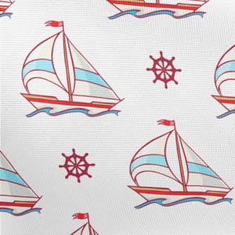 Handsome Sailboat Rudder Pongee