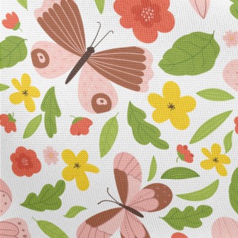 Country Garden Butterfly Pongee
