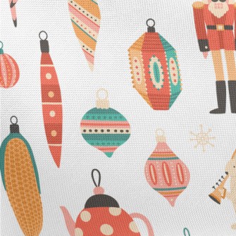 Classic Colorful Christmas Tre Pongee