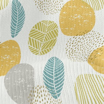 Geometric Splicing Leaves Stretch Jersey