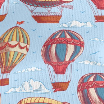 Hot Air Balloon And Flying Boa Stretch Jersey