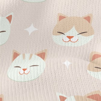 Smiling Cat With Crooked Eyes Stretch Jersey