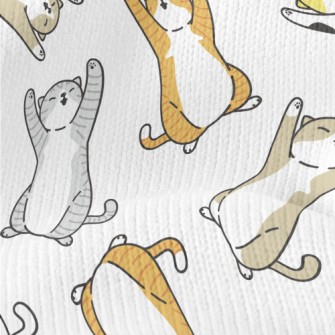Lazy Tumbling Kitten Stretch Jersey