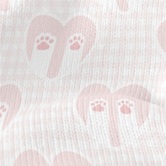Love Plaid Cat Paw Stretch Jersey
