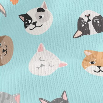 Big Face Cat Head Family Stretch Jersey