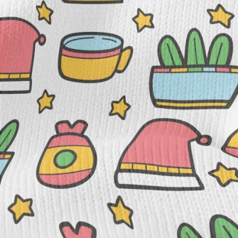 Cartoon Santa Hat Cocoa Stretch Jersey