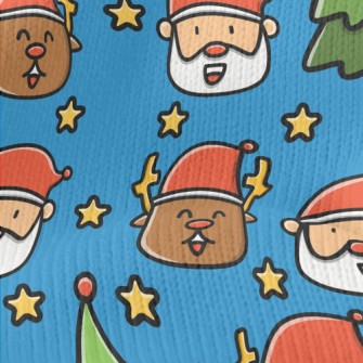 Comic Santa Elk Stretch Jersey