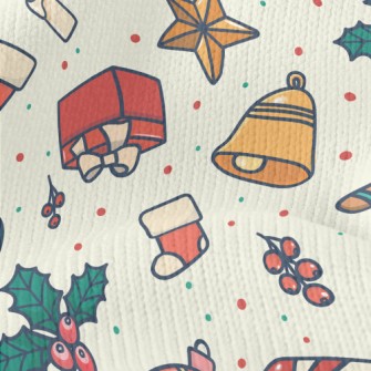 Christmas Gift Gingerbread Man Stretch Jersey