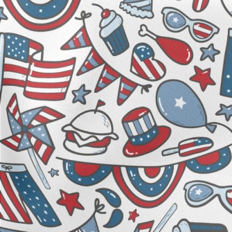 Playful American Colors Lightweight Cotton Poplin