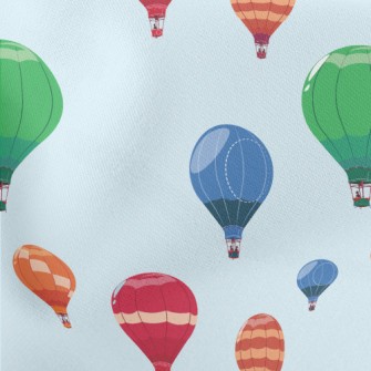 Soaring Hot Air Balloon Lightweight Cotton Poplin