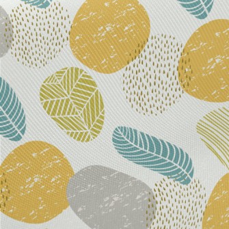 Geometric Splicing Leaves Midweight Cotton Poplin