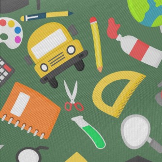 Happy Campus Life Midweight Cotton Poplin