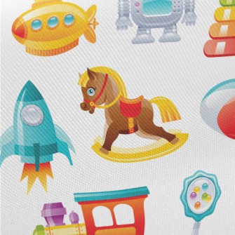Trojan Robot Toy Midweight Cotton Poplin