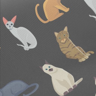 Noble And Elegant Russian Cat Midweight Cotton Poplin