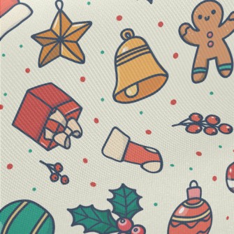 Christmas Gift Gingerbread Man Midweight Cotton Poplin