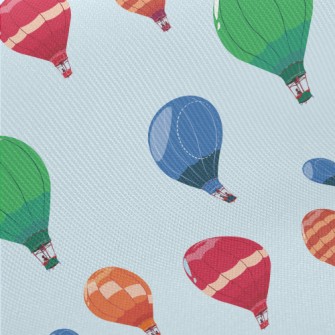 Soaring Hot Air Balloon Midweight Cotton Poplin