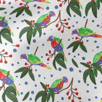 Cartoon Parrot Coloring Waterproof Canvas