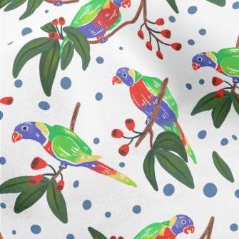 Cartoon Parrot Coloring Micro Fleece