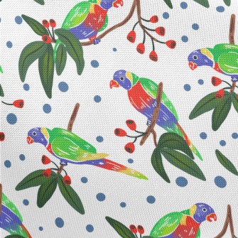 Cartoon Parrot Coloring Pongee
