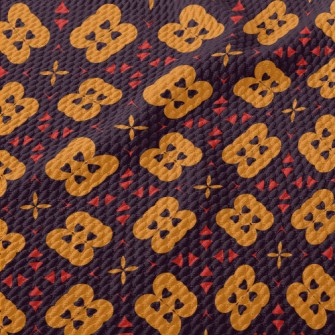 Abstract Colorful Graphics Birdseye Piqué