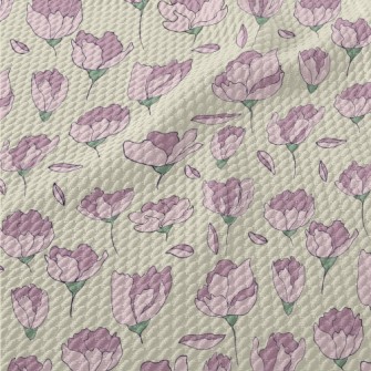 Cartoon Carnation Birdseye Piqué