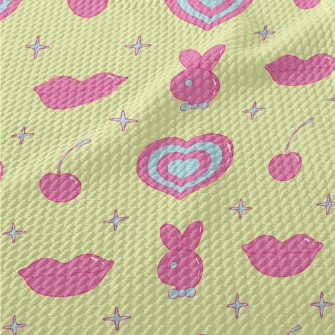 Nostalgic Y2K Pattern Birdseye Piqué