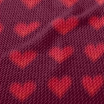 Blurred Love Pattern Birdseye Piqué