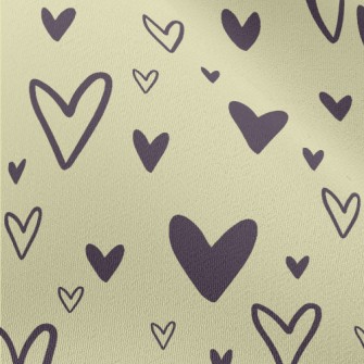 Simple Style Love Heart Chiffon