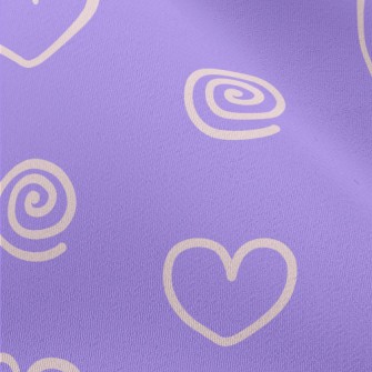 Spiral And Love Graffiti Chiffon
