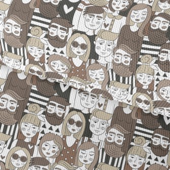 Hand-painted Group Portraits Waterproof Oxford