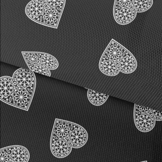 Lace Heart Pattern Waterproof Oxford