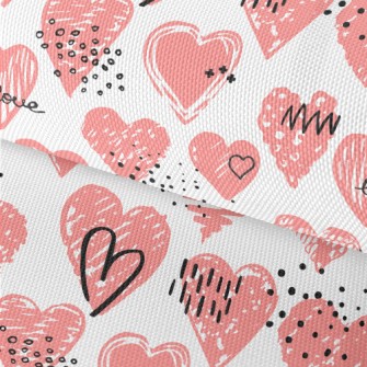 Crayon Heart Graffiti Waterproof Oxford